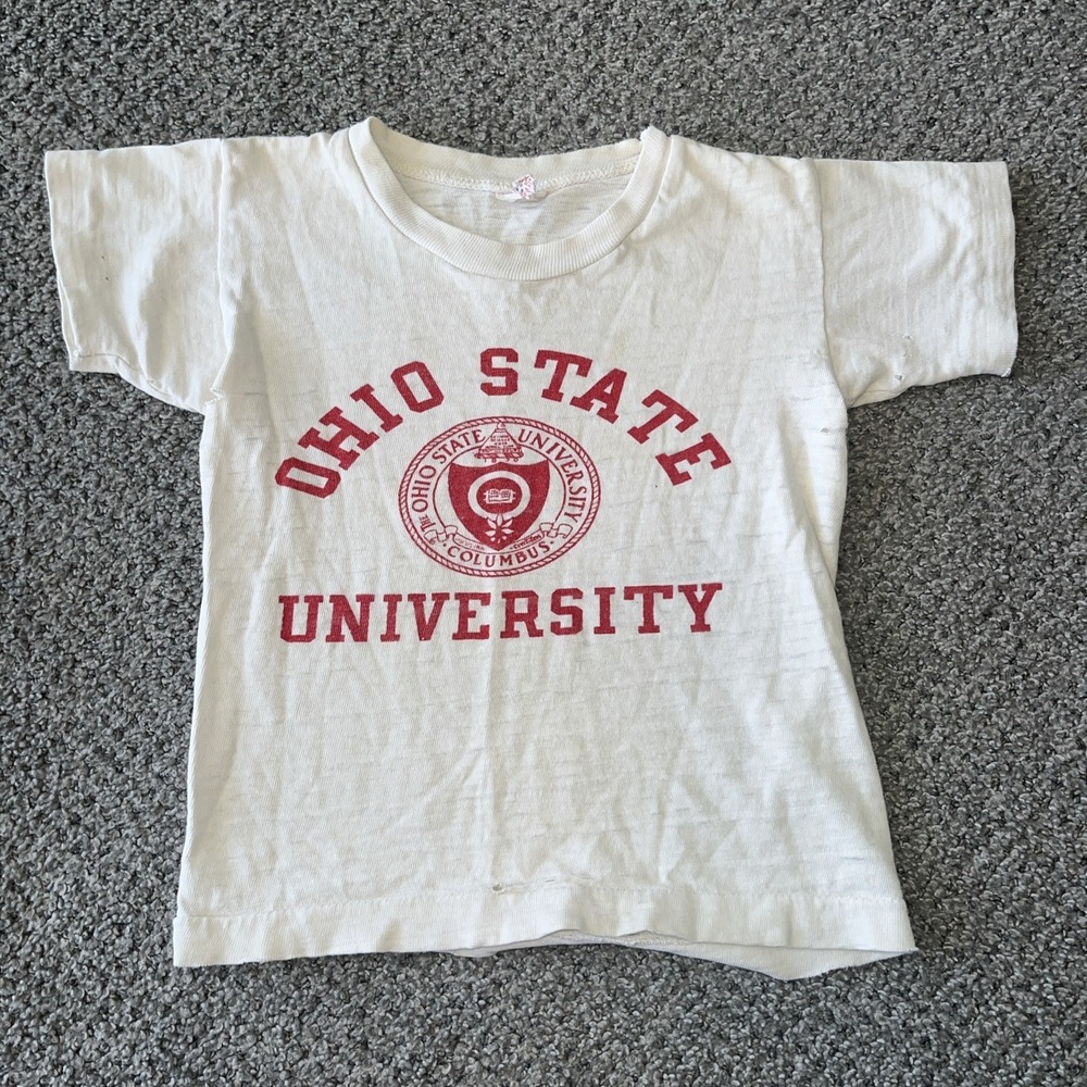 Vintage Single Stitch Ohio State Youth Size 6 Broken In T Shirt. Kids